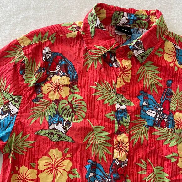 NEW Star Wars Mandalorian Hawaiian‎ Shirt The Child Baby Yoda Size Small S - Picture 10 of 12